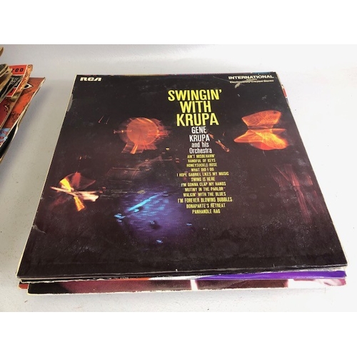 235 - Vintage Vinyl Records, Jazz, Pop, Rock from 60s, 70s 80s Artists include, Gene Krupa, Buddy Rich, El... 