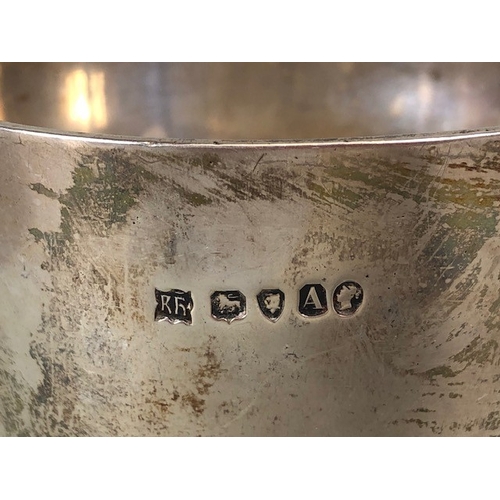 3 - Military Interest: A Silver hallmarked toasting cup engraved with the 1st West India Regiment crest ... 