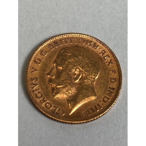 30 - Gold half sovereign, George V, 1911