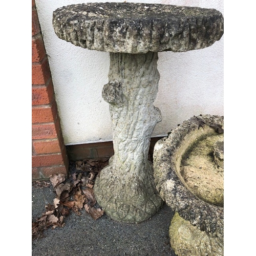 408 - Two tree effect bird baths (2)