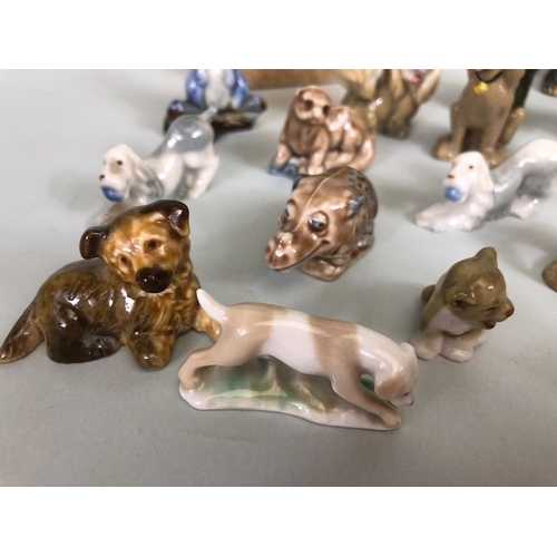 148 - Vintage Wade collection of whimsies, cartoon characters, and animals