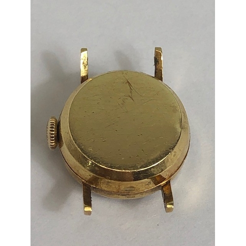 42 - Longines 18ct Gold cased wristwatch automatic with champagne dial (A/F) approx 19mm in diameter and ... 