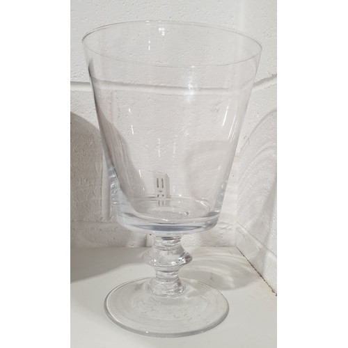 245 - An antique mammoth glass goblet, height 11