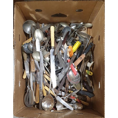 50 - A box of flatware. No in house shipping. Please arrange collection or a shipper.