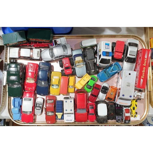 61 - A selection of toy vehicles including Dinky.