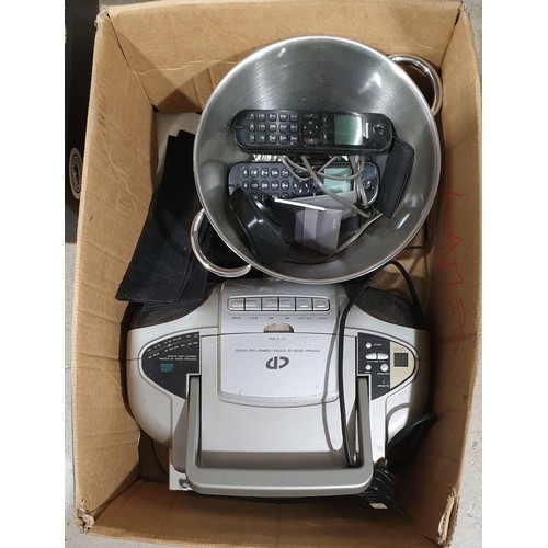 101 - A box including a boom box. No in house shipping. Please arrange collection or a shipper.