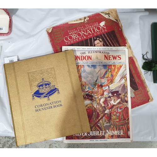 252 - Three royal commemorative books and pamphlets.