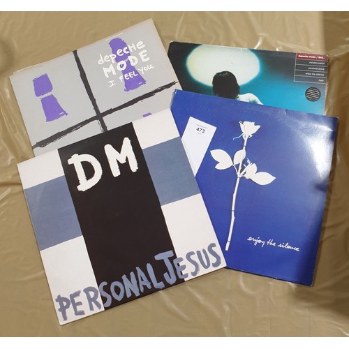 473 - Four Depeche Mode LPs.