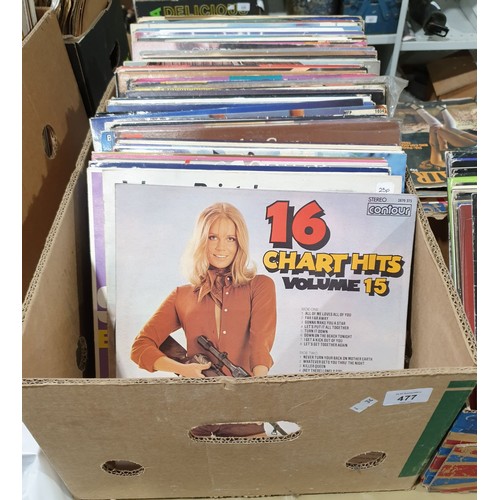 476 - A box of records. No in house shipping. Please arrange collection or a shipper.