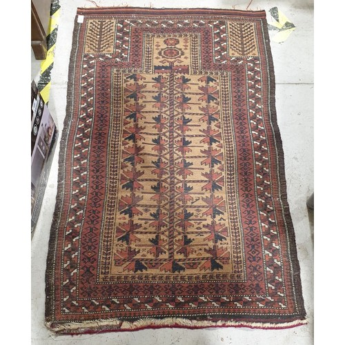 482 - A vintage eastern hand knotted rug, 51