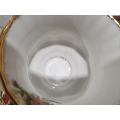 1 - Nineteen pieces of Old Country Roses including teapot, one cup A/F.  No in house shipping. Please ar... 