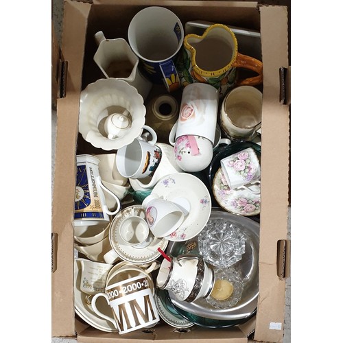 51 - A box of ceramics. No in house shipping. Please arrange your own collection or packing and shipping.