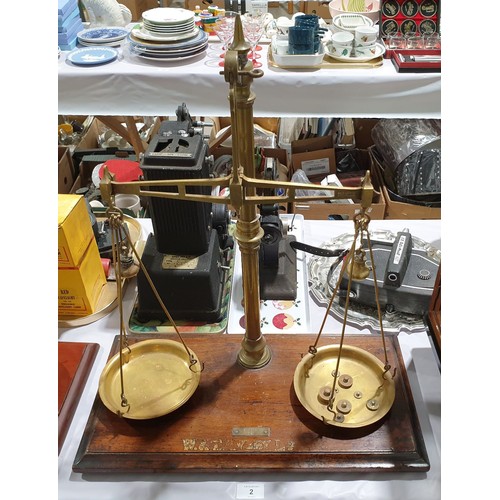 2 - An antique set of Avery scales, width 20
