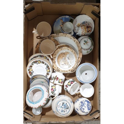 10 - A box including lidded ginger jars. No in house shipping. Please arrange collection or your own pack... 
