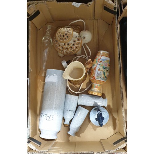16 - A box including Shelf Pottery. No in house shipping. Please arrange collection or your own packer an... 