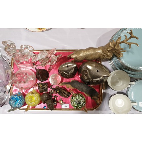 46 - A selection of ornaments. No in house shipping. Please arrange collection or your own packer and shi... 