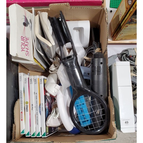 49 - A Nintendo Wii with games and accessories.

UK shipping only, £14.