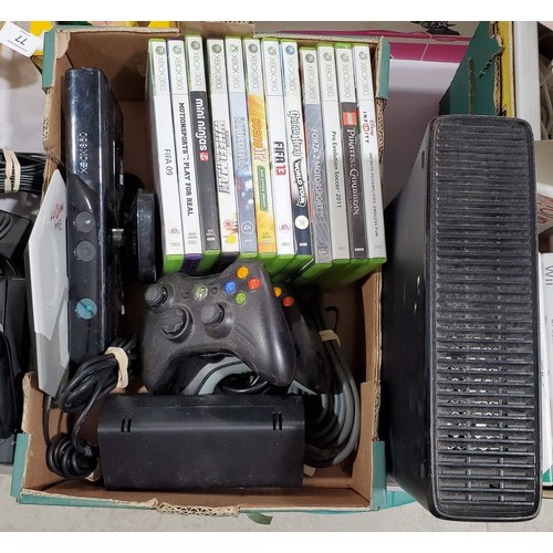 50 - An Xbox 360 with games, two controllers and other accessories.

UK shipping only, £14.