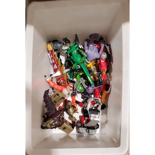 68 - A box of toys including a Transformer.

UK shipping only, £14.