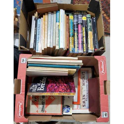 156 - Two boxes of vintage books. No in-house shipping. Please arrange collection or your own packer and s... 