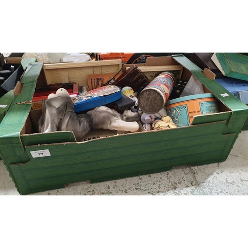 21 - A box of assorted including card games. No shipping. Arrange collection or your own shipper please.