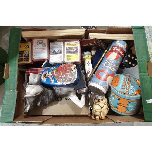 21 - A box of assorted including card games. No shipping. Arrange collection or your own shipper please.