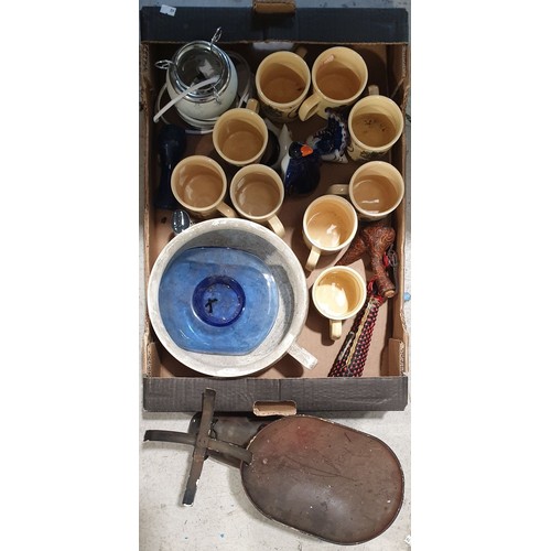 183 - A box including a set of scales. No shipping. Arrange collection or your own packer and shipper plea... 