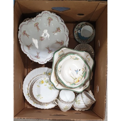 185 - A box including hand painted Losol ware. No shipping. Arrange collection or your own packer and ship... 