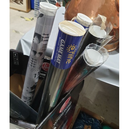 191 - Nine new in packet gaming mats. No shipping. Arrange collection or your own packer and shipper pleas... 