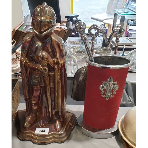 206 - A knight companion holder and one other companion set.

UK shipping £14.