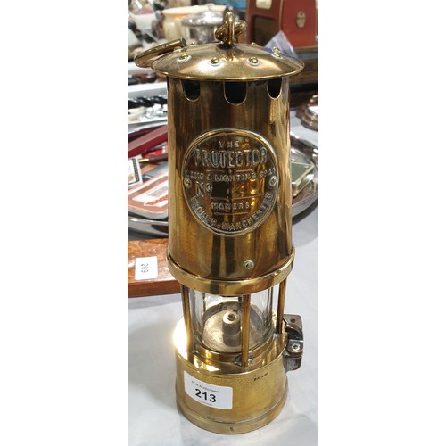 213 - A vintage brass 