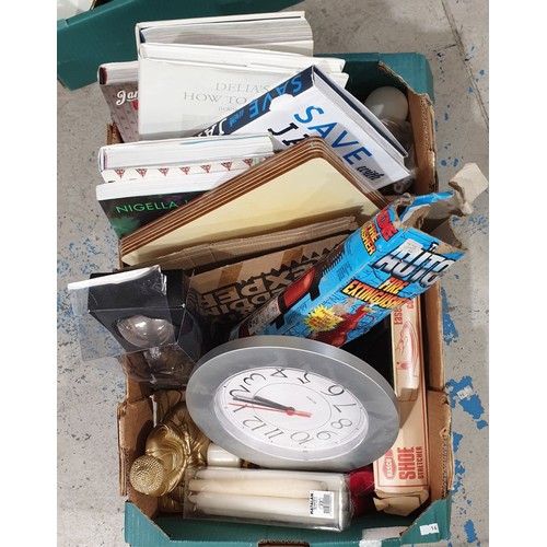 307 - A box of bric-a-brac. No shipping. Arrange collection or your own packer and shipper please.