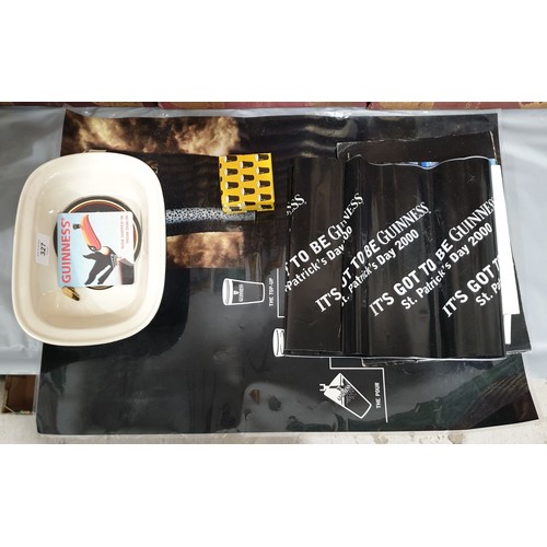 327 - A selection of Guinness items.

UK shipping £14.