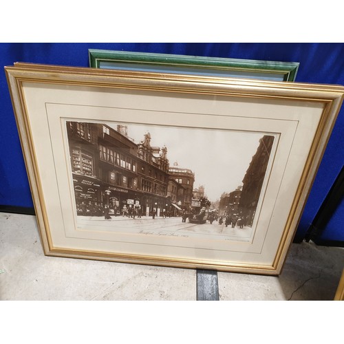 422 - Five framed photographs of Bradford, 10.5