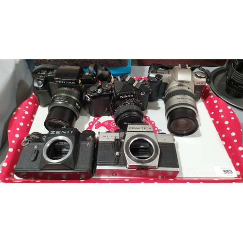553 - Five cameras.

UK shipping £14.
