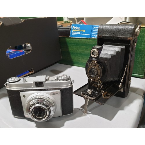 546 - A Kodak Retinette camera together with a vintage Kodak no2 folding camera.

UK shipping £14.