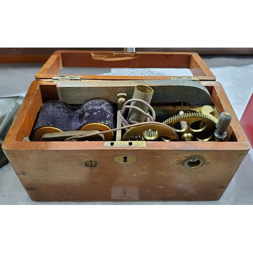 7 - An antique Magnito-electric therapy machine A/F, width 10.25