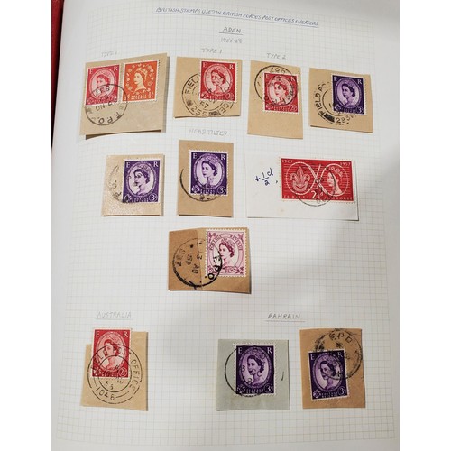 9 - A stamp album including Victorian Fiscal stamps.

UK shipping £14.