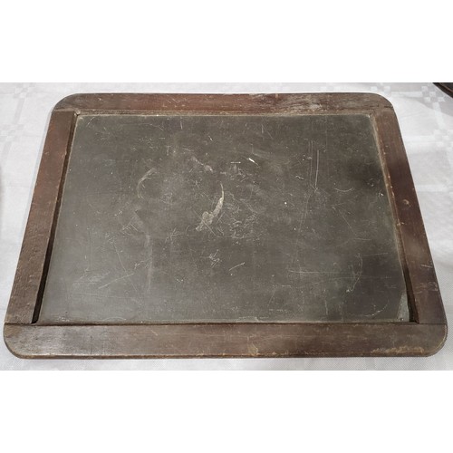 18 - A vintage slate chalk-board. 8.5