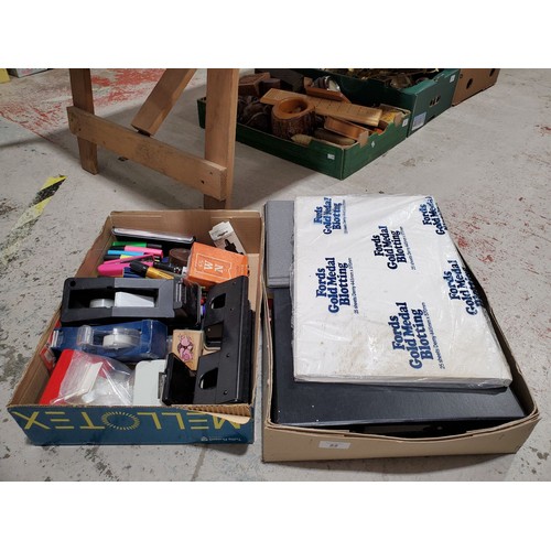 22 - Two boxes of stationery. No Shipping. Arrange collection or your own packer and shipper, please.
