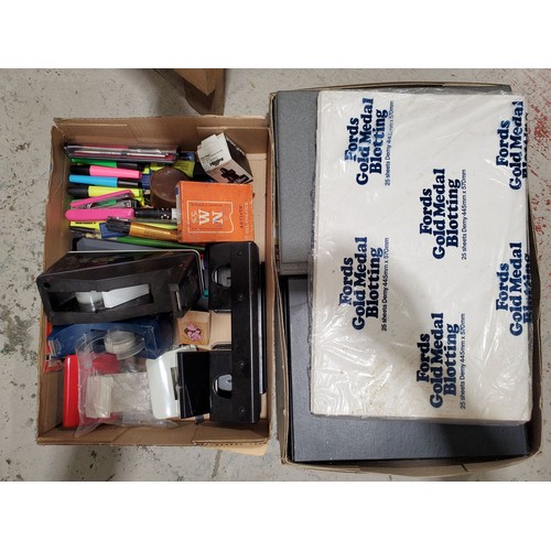 22 - Two boxes of stationery. No Shipping. Arrange collection or your own packer and shipper, please.
