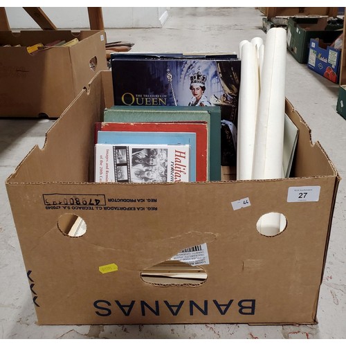 27 - Books, maps and ephemera.

UK shipping £14.
