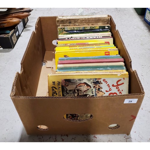 28 - A box of children's annuals and books. No Shipping. Arrange collection or your own packer and shippe... 