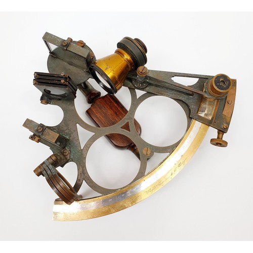 2 - An antique cased sextant by Whyte Thomson and Co., Glasgow in a fitted mahogany case. No Shipping. A... 