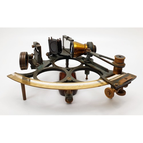 2 - An antique cased sextant by Whyte Thomson and Co., Glasgow in a fitted mahogany case. No Shipping. A... 