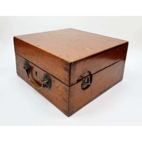 2 - An antique cased sextant by Whyte Thomson and Co., Glasgow in a fitted mahogany case. No Shipping. A... 