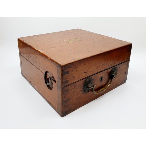 2 - An antique cased sextant by Whyte Thomson and Co., Glasgow in a fitted mahogany case. No Shipping. A... 