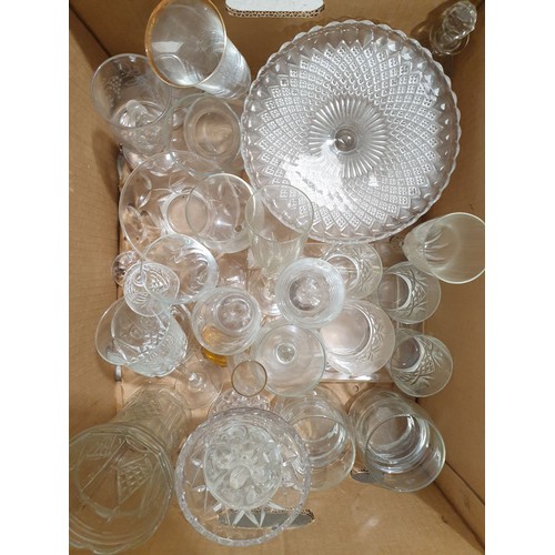 78 - Two boxes of glassware. No shipping. Arrange collection or your own packer and shipper, please.