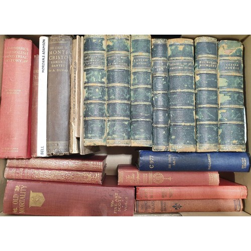 129 - Seven 19th century Charles Dickens books together with vintage and later books. No shipping. Arrange... 