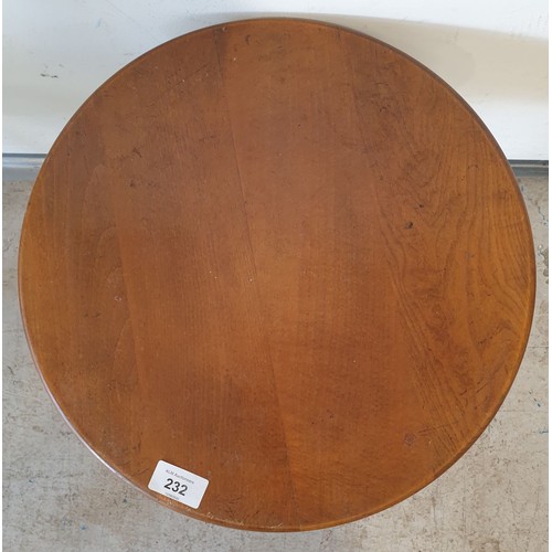 232 - A mid 20th century occasional table, height 14.5